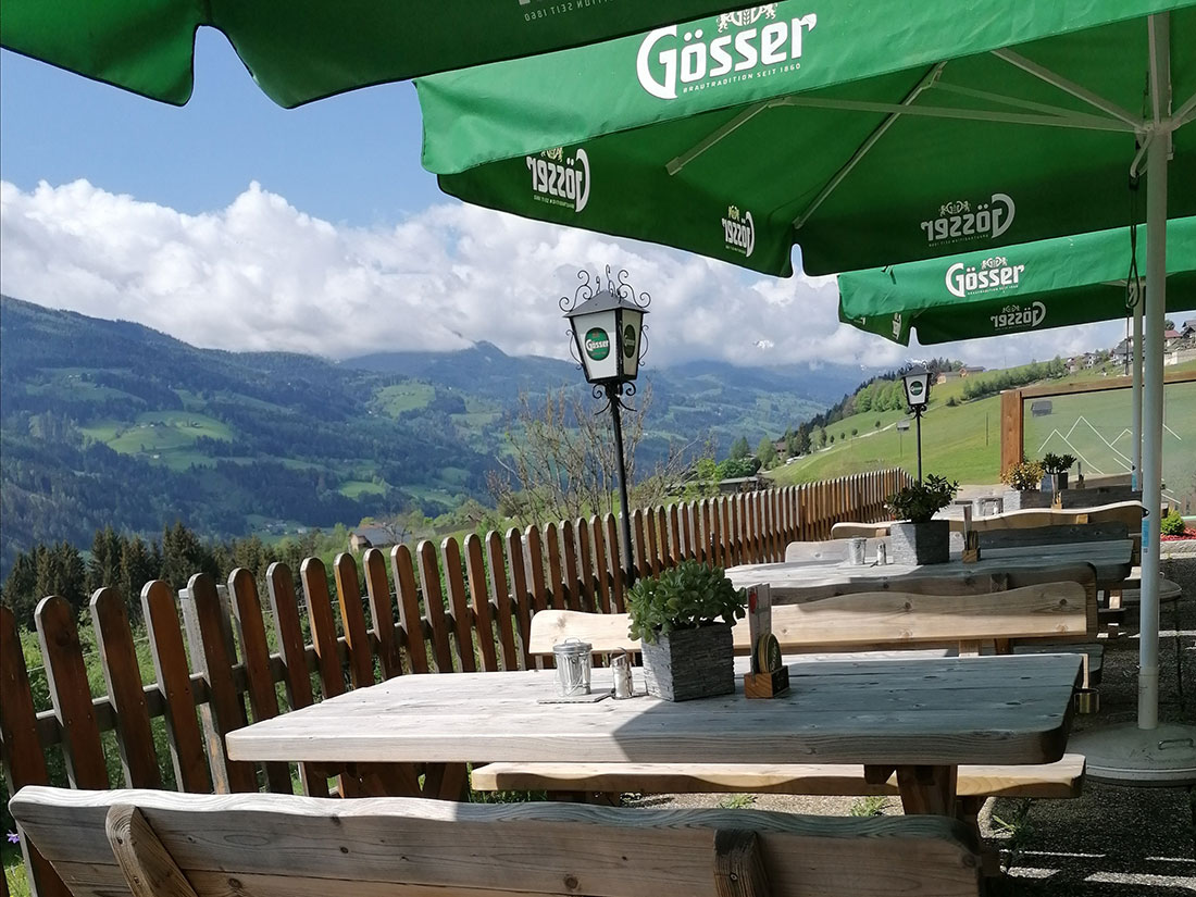 Traumhafter Ausblick von unserer Terrasse