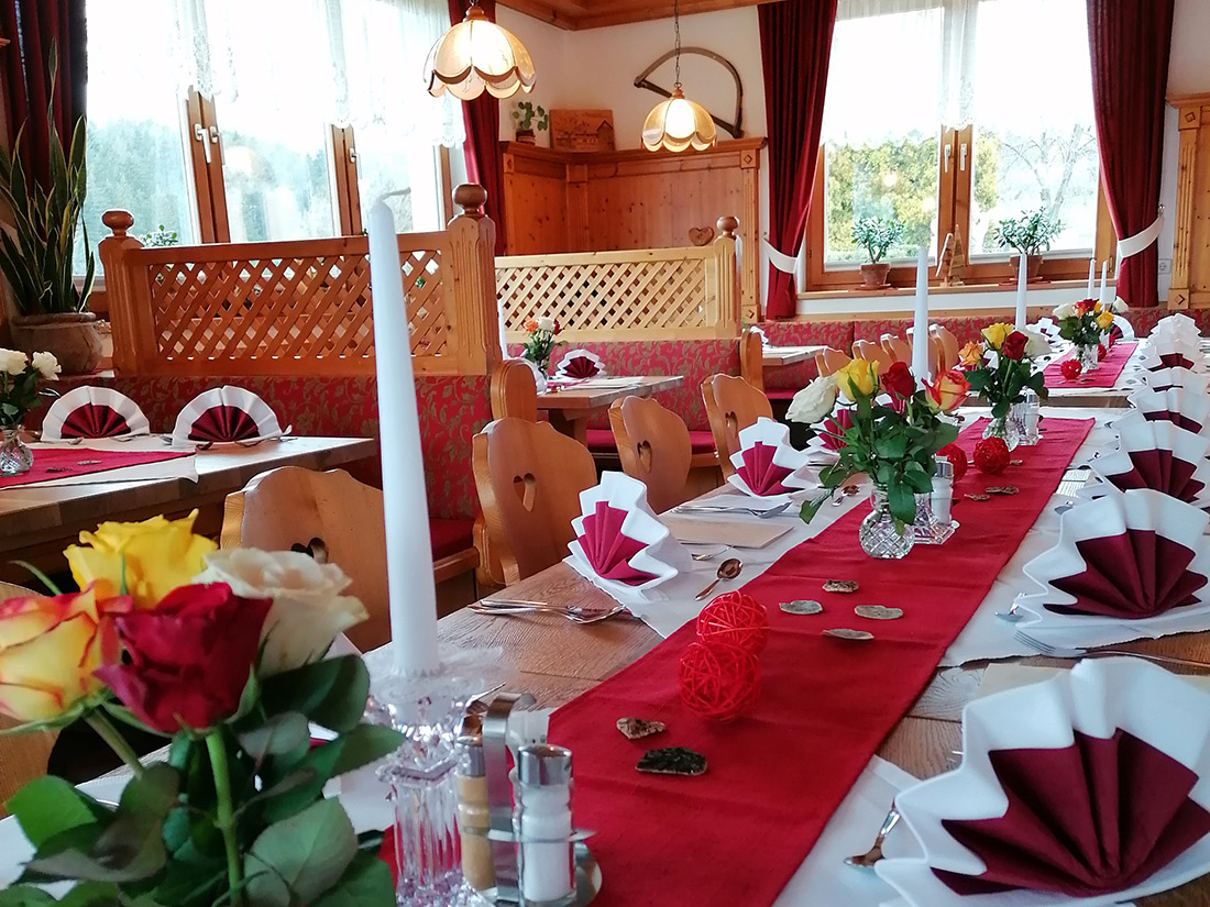 Festively set table for your celebration